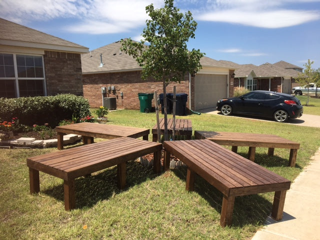 lawn benches for gatherings