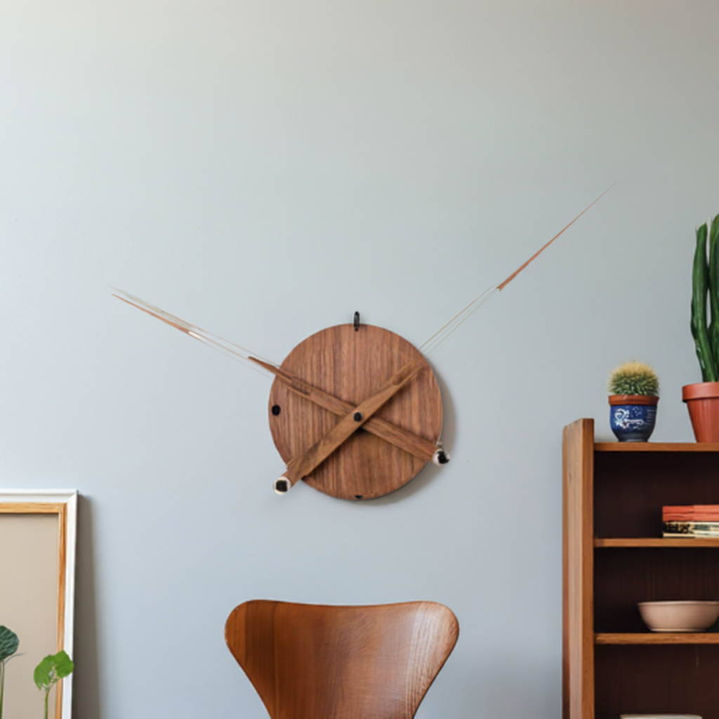 gear clock hanging on wall