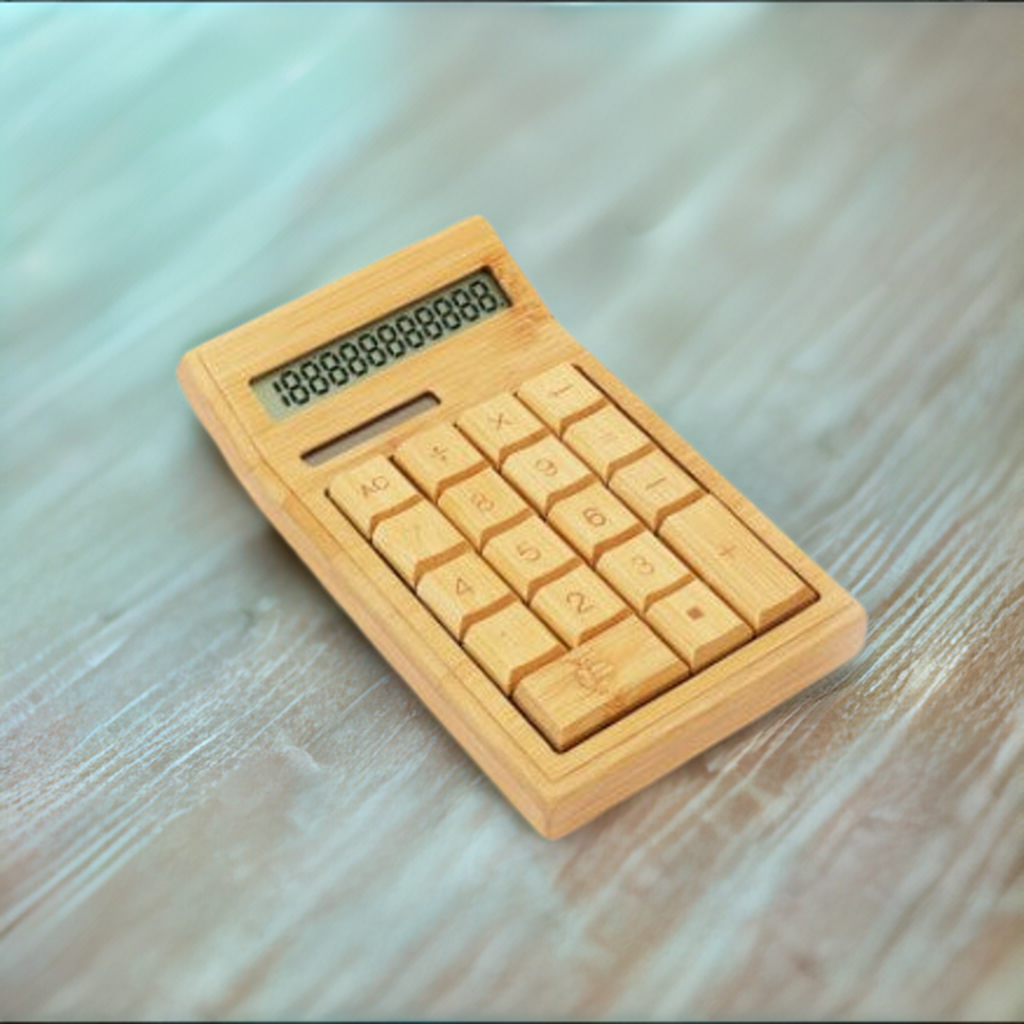 wooden calculator