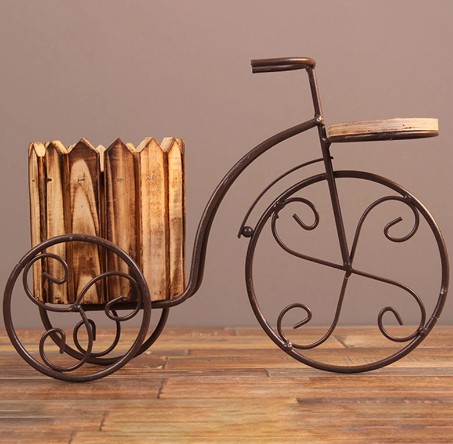 bicycle planter-side view