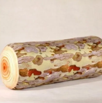 birch log pillow