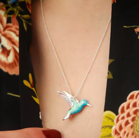 Hummingbird pendant necklace