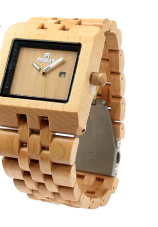 wooden chunky watch