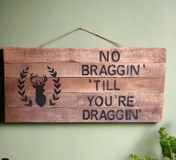 deer sign hanging