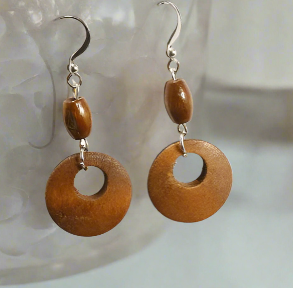 wood earrings
