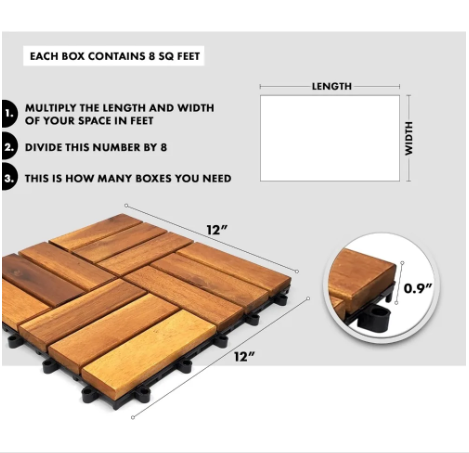 wood decking tiles