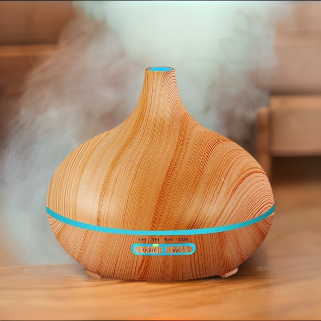 a diffuser creating a spa feel