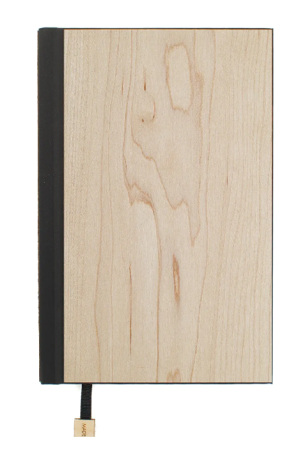 maple wood wrapped journal