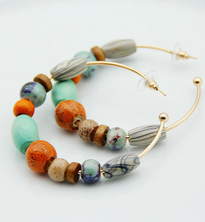 bohemian hoop earrings