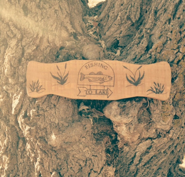 Fishing Wood Decor