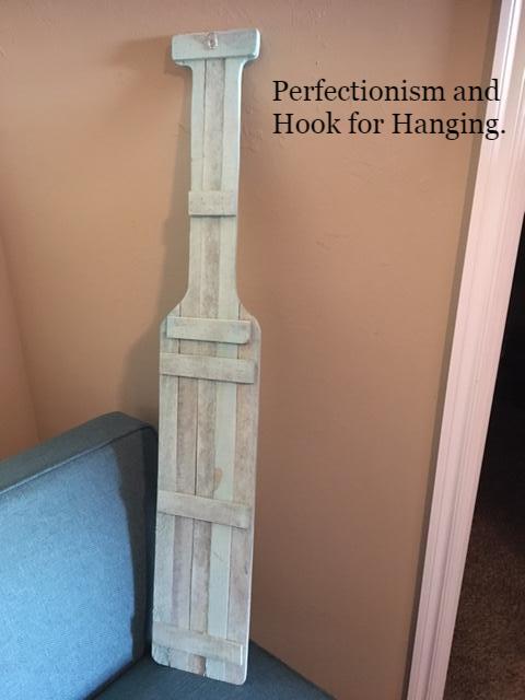 backside view of the paddle sign