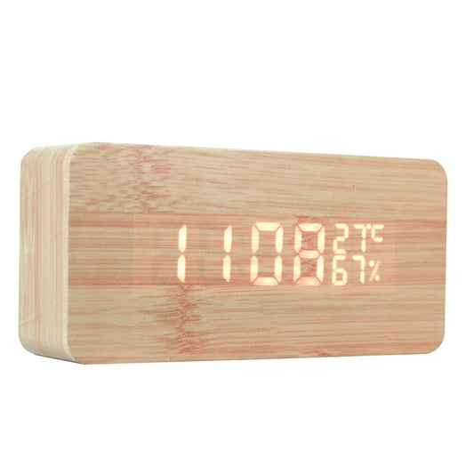 alarm clock and thermometer front view