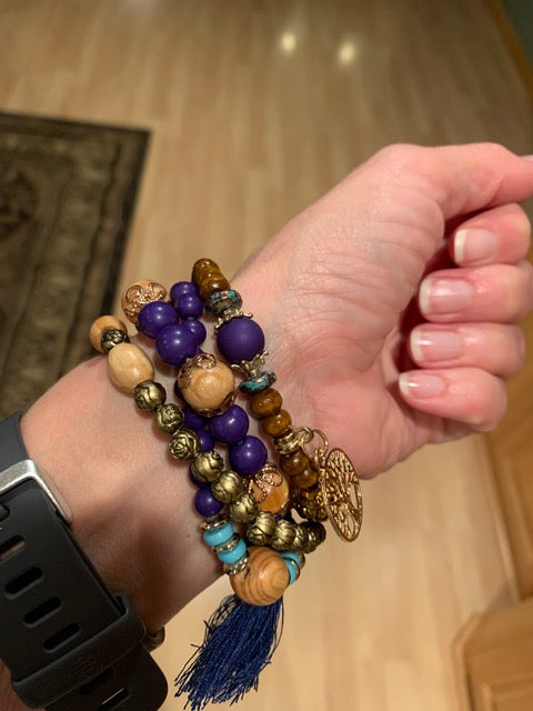 wearing bluejean bracelet