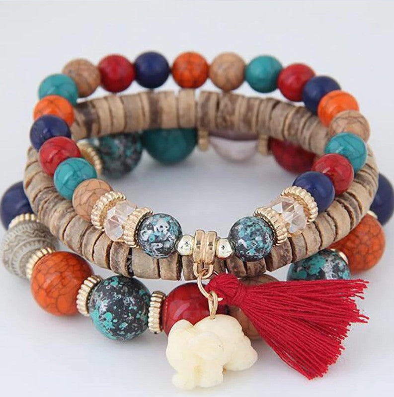Wood Bead Bracelets