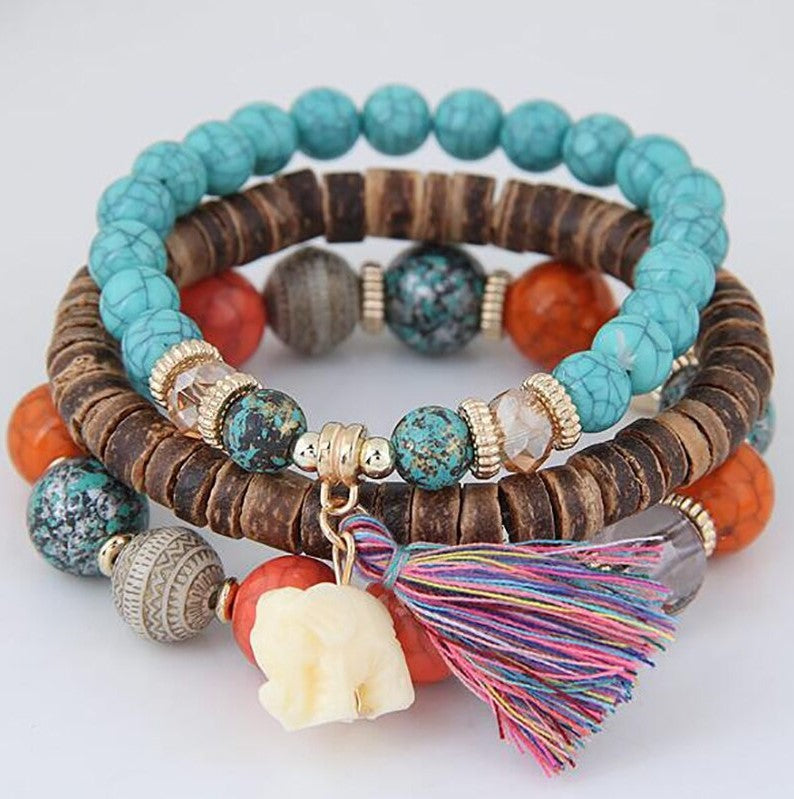 Wood Bead Bracelets