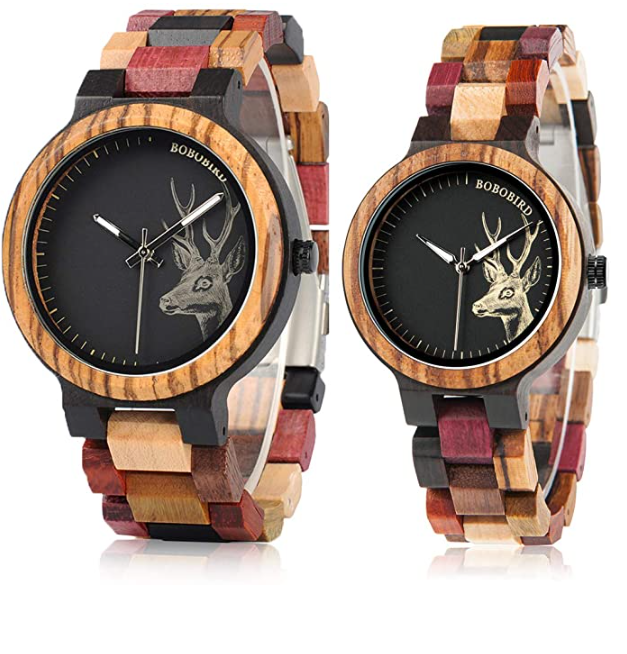 couples wood deer watches