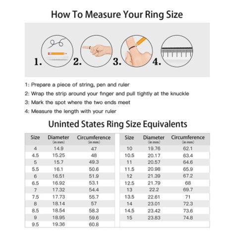 titanium wood ring-sizing chart