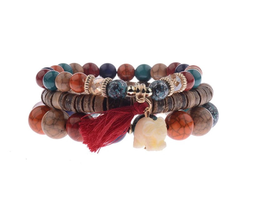 Wood Bead Bracelets