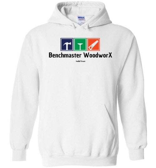 white logo hoodie