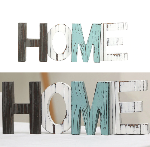 Wooden HOME sign