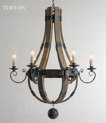 American vintage chandelier-on