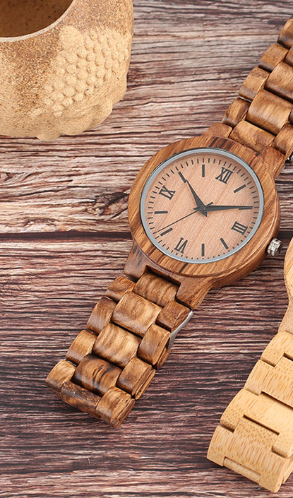 minimalist wood watch