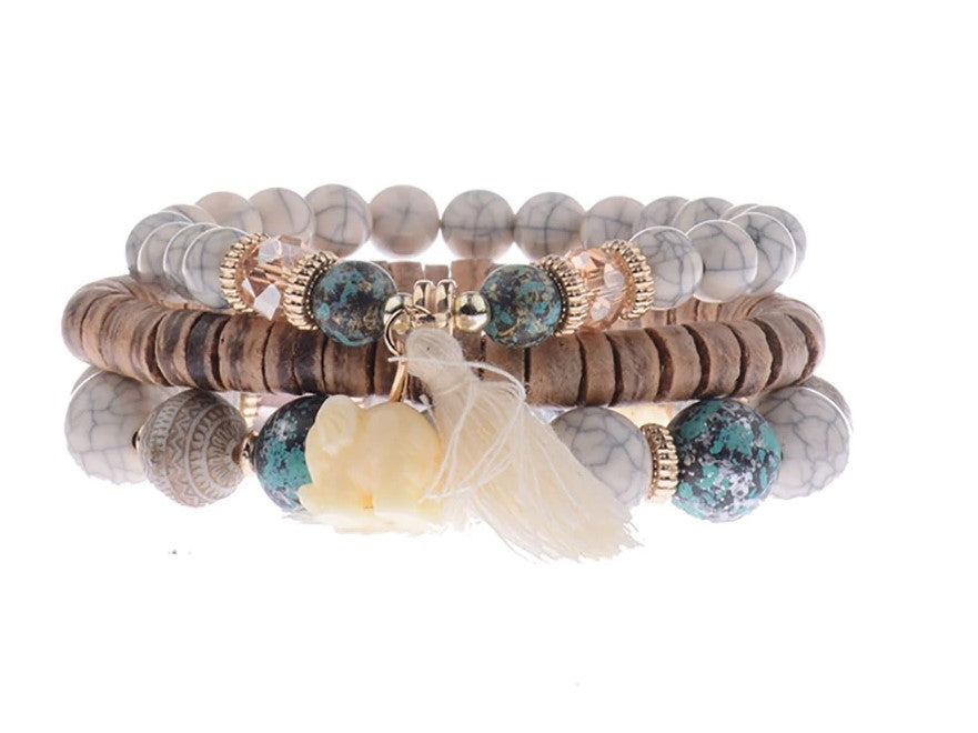 Wood Bead Bracelets