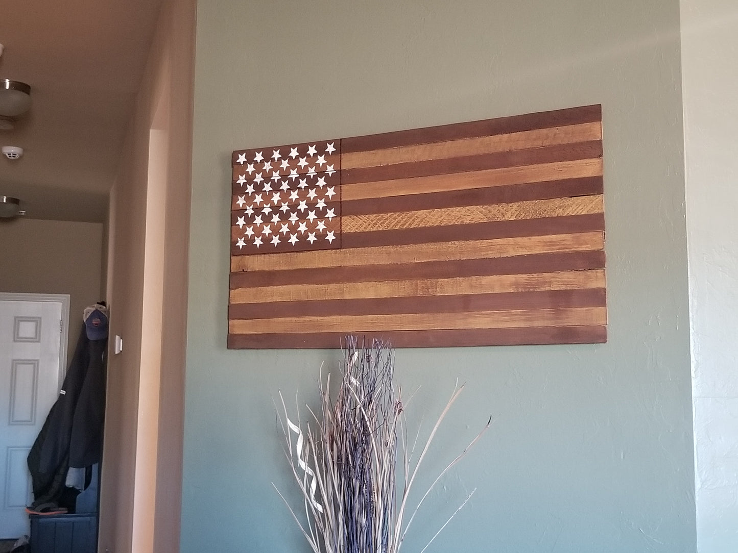 American Flag Wood Wall Art