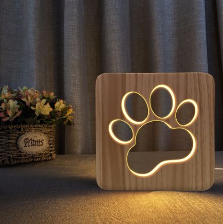 Wood Carved LED Night Lights