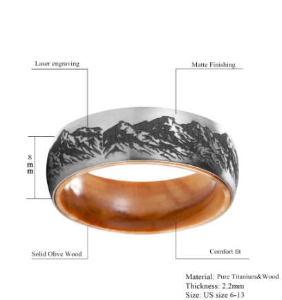 titanium ring-measurements
