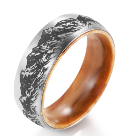 titanium ring-inner wood