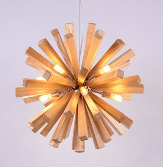 wood burst oak light