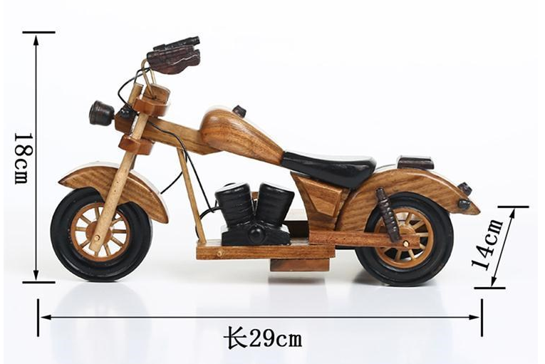 wooden motorcycle bottle holder measurements