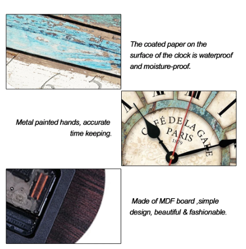 Wrought Iron Pallet Clock
