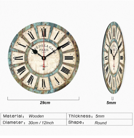 Wrought Iron Pallet Clock