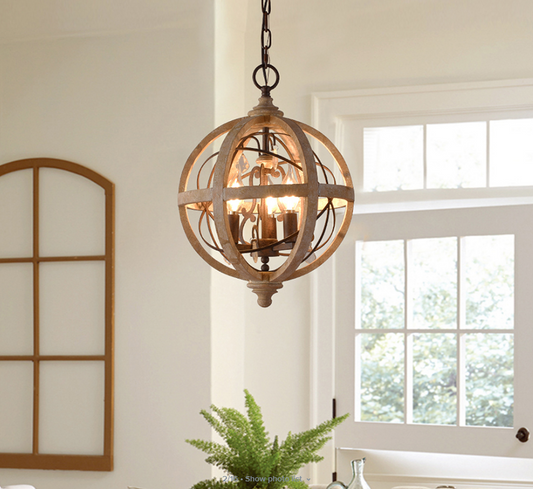 antique wood chandelier for sustainable design