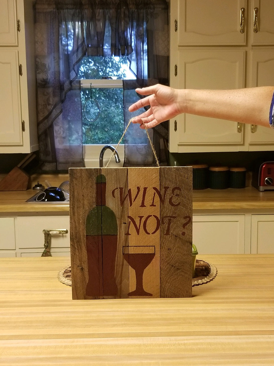 Wine Not pallet wood sign