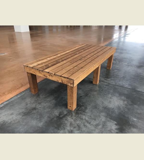 wood bench for seating