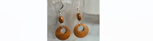 wooden earrings