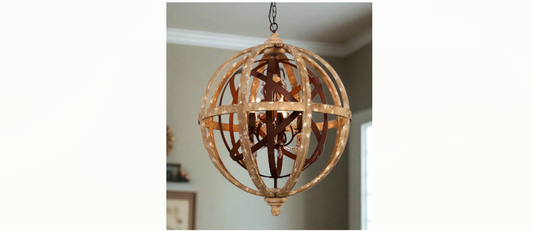 wooden chandeliers for warmth and style