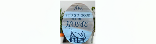 good to be home sign for the holidays