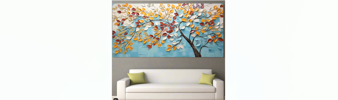 leaves canvas art