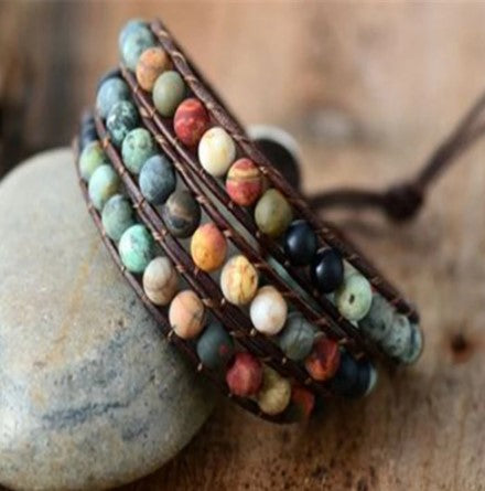 wood bead bracelet