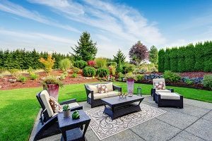 Landscaped Patio