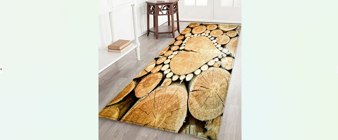 entryway floor runner with hearts on it