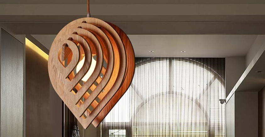 nordic wood chandelier