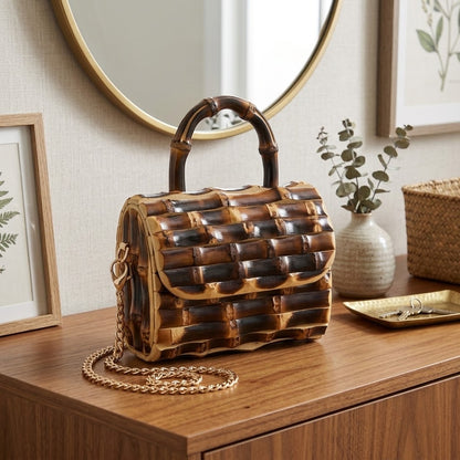 bamboo mini bag