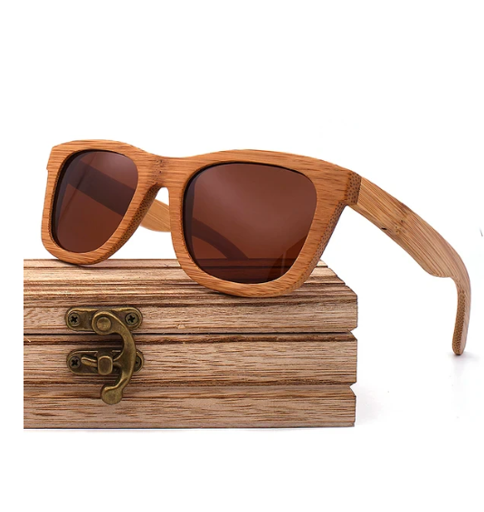 bamboo sunglasses-brown lens