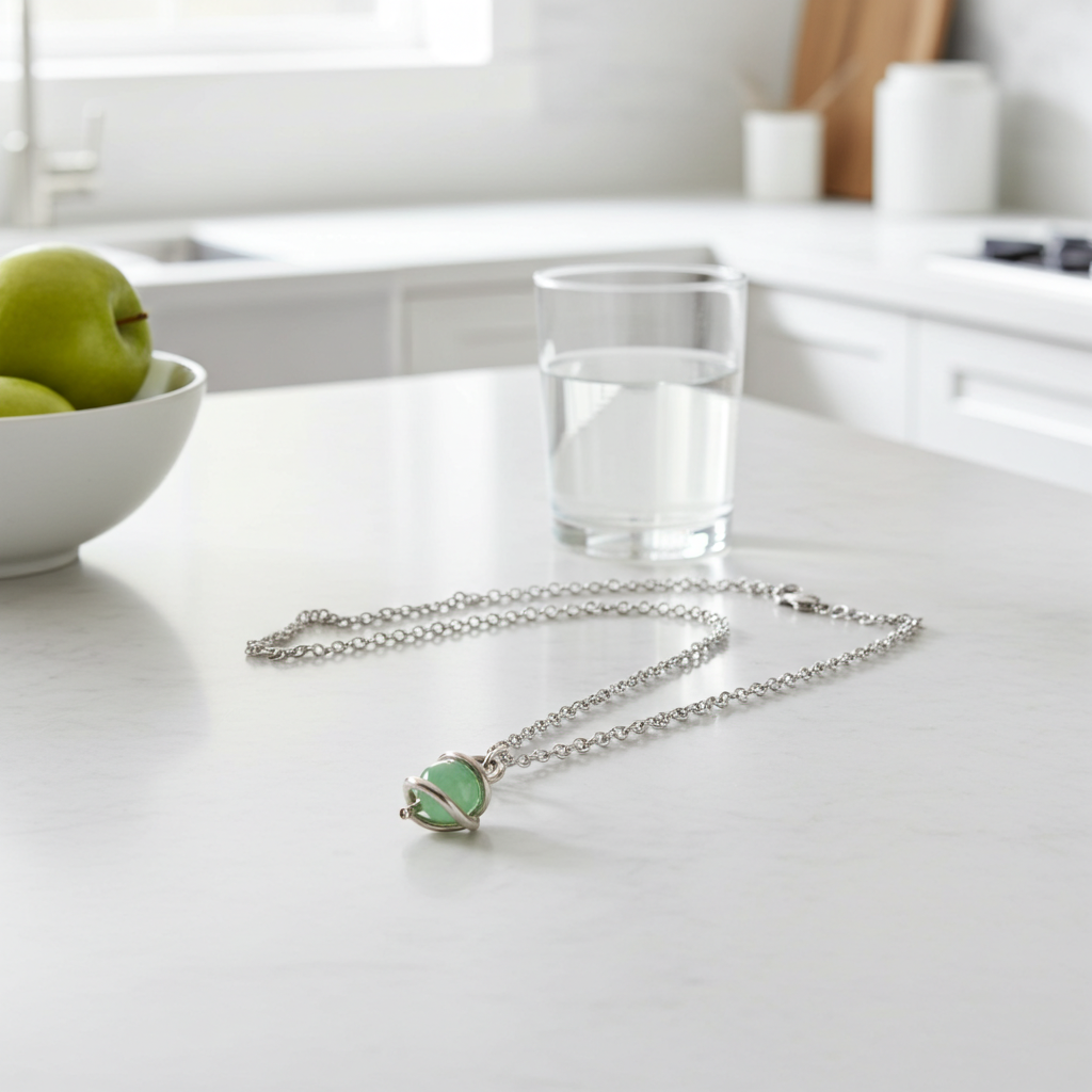 silver necklace