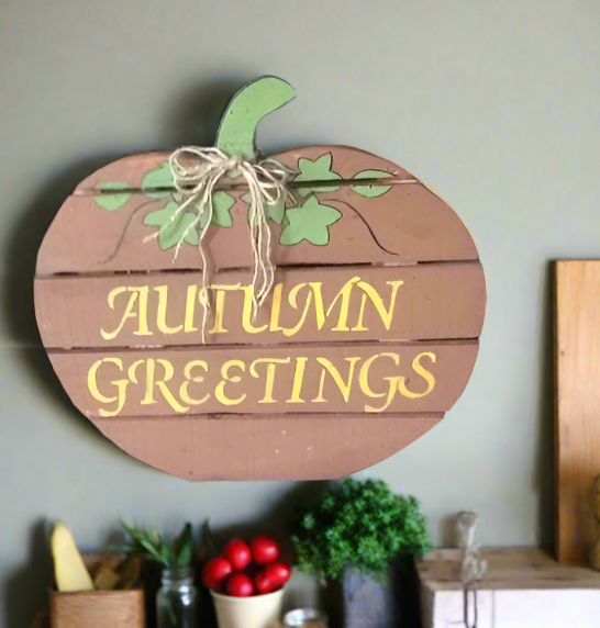Autumn Greetings Pallet Sign
